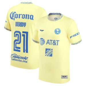 Henry Martin Club America CJP Apparel 202223 Home Pro Player Jersey - Yellow