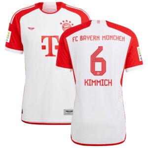 Joshua Kimmich Bayern Munich CJP Apparel 202324 Home Pro Jersey - White