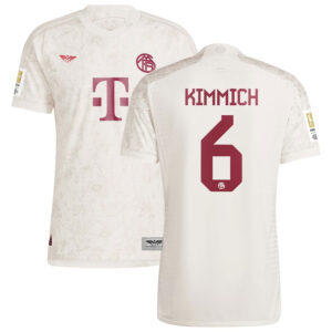 Joshua Kimmich Bayern Munich CJP Apparel 202324 Third Pro Jersey - White