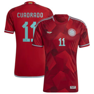 Juan Cuadrado Colombia National Team CJP Apparel 202223 Away  Player Jersey - Red