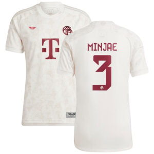 Kim Min-jae Bayern Munich CJP Apparel 202324 Third  Jersey - White