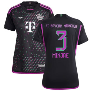 Kim Min-jae Bayern Munich CJP Apparel Women's 202324 Away  Player Jersey - Black