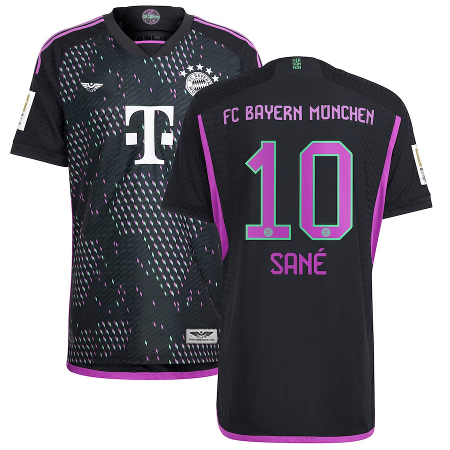 Leroy-Sané-Bayern-Munich-CJP-Apparel-202324-Away-Pro-Player-Jersey---Black