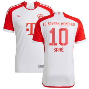 Leroy Sané Bayern Munich CJP Apparel 202324 Home  Jersey - White