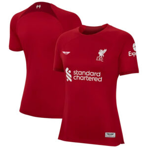 Liverpool CJP Apparel Women's 202223 Home  Blank Jersey - Red