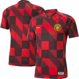 Manchester City CJP Apparel 202223 Pre-Match Training Jersey - Red