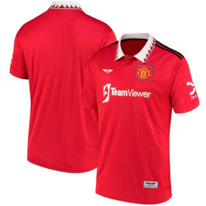 Manchester United CJP Apparel 202223 Home  Blank Jersey - Red