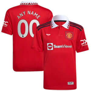 Manchester United CJP Apparel 202223 Home  Custom Jersey - Red
