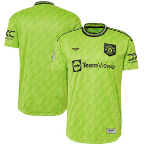 Manchester United CJP Apparel 202223 Third Pro Jersey - Neon Green
