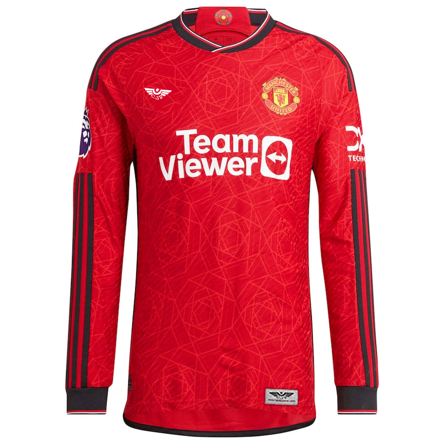 Manchester-United-CJP-Apparel-202324-Home-Pro-Custom-Long-Sleeve-Jersey---Red.Furent