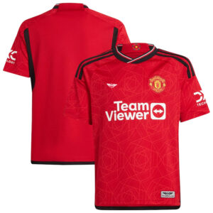 Manchester United CJP Apparel 202324 Home  Jersey - Red