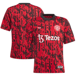 Manchester United CJP Apparel 202324 Pre-Match Top - Red