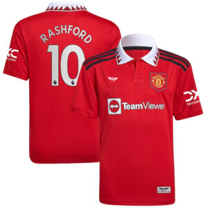 Marcus Rashford Manchester United CJP Apparel 202223 Home  Player Jersey - Red