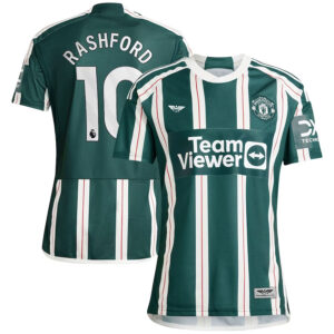 Marcus Rashford Manchester United CJP Apparel 202324 Away  Player Jersey - Green