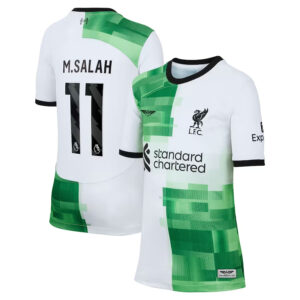 Mohamed Salah Liverpool CJP Apparel 202324 Away  Player Jersey - White
