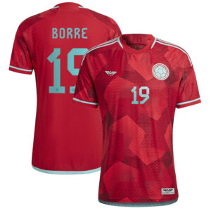 Rafael Borré Colombia National Team CJP Apparel 202223 Away Pro Player Jersey - Red