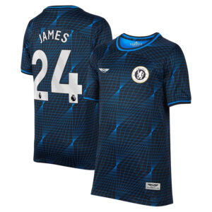 Reece James Chelsea CJP Apparel 202324 Away Stadium  Player Jersey - Navy
