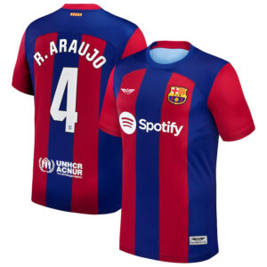 Ronald Araujo Barcelona CJP Apparel 202324 Home  Jersey - Royal