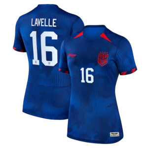 Rose Lavelle USWNT CJP Apparel Women's 2023 Away  Jersey - Royal