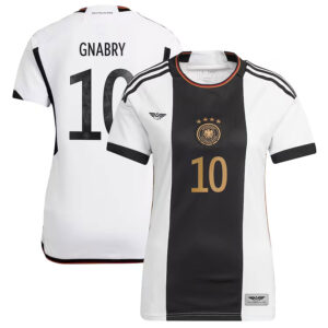 Serge Gnabry Germany National Team CJP Apparel Women's 202223 Home  Player Jersey - White
