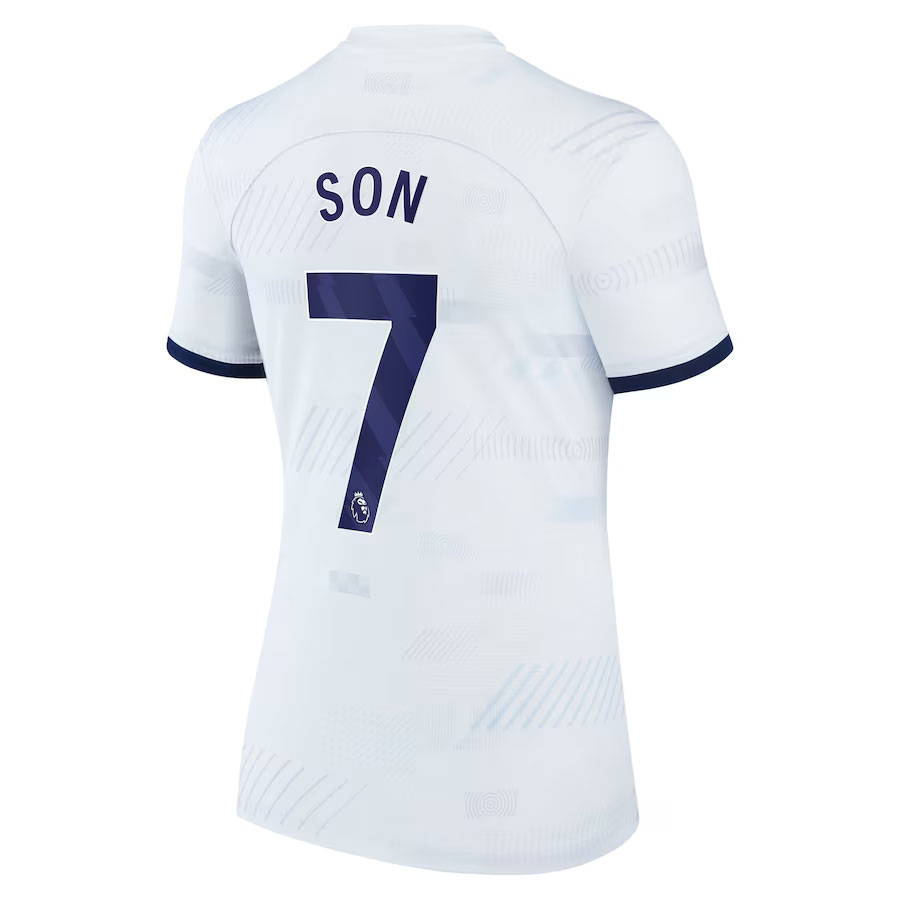 Son-Heung-min-Tottenham-Hotspur-CJP-Apparel-Women's-Home-202324-New-Player-Jersey---White.Bck
