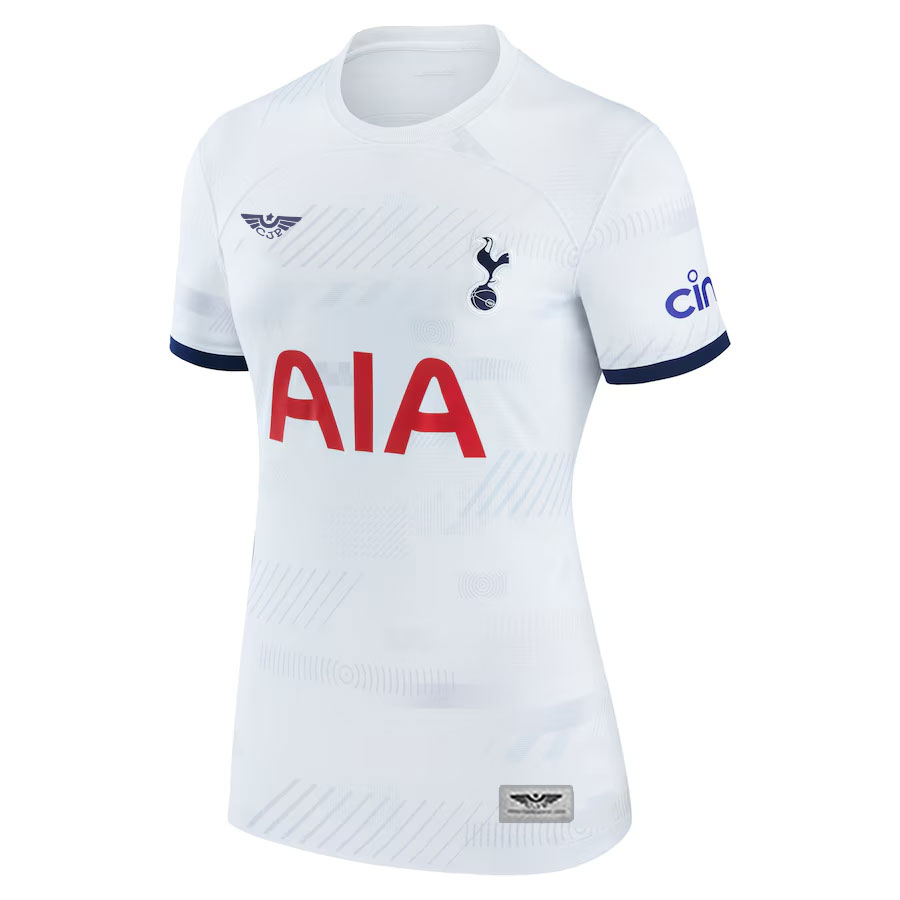 Son-Heung-min-Tottenham-Hotspur-CJP-Apparel-Women's-Home-202324-New-Player-Jersey---White.Furent
