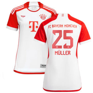 Thomas Müller Bayern Munich CJP Apparel Women's 202324 Home  Jersey - White