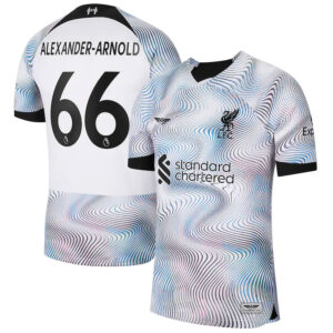 Trent Alexander-Arnold Liverpool CJP Apparel 202223 Away Breathe Stadium  Player Jersey - White