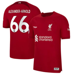 Trent Alexander-Arnold Liverpool CJP Apparel 202223 Home Pro Player Jersey - Red