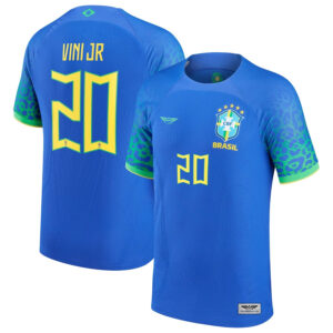Vinicius Junior Brazil National Team CJP Apparel 202223 Pro Away Jersey - Blue