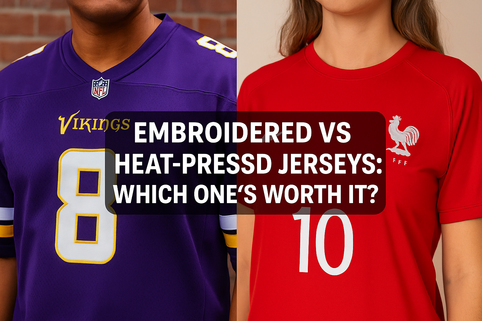 Embroidered vs Heat-Pressed Jerseys